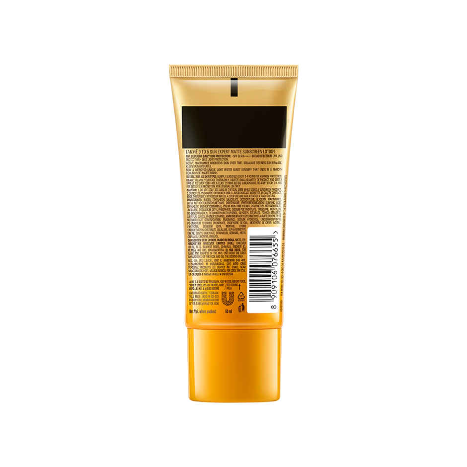 Lakme Matte Sunscreen SPF 50 PA+++ UVA|B Protection