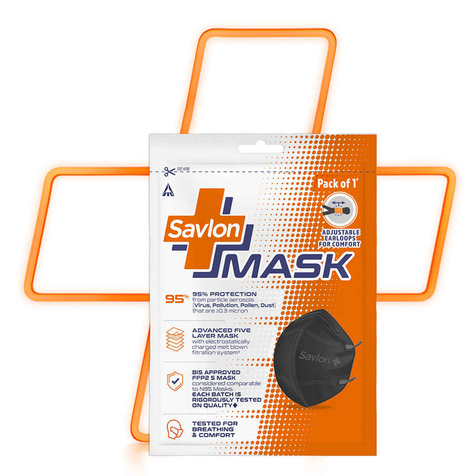 Savlon BIS Certified FFP2 Mask (Comparable to N95)