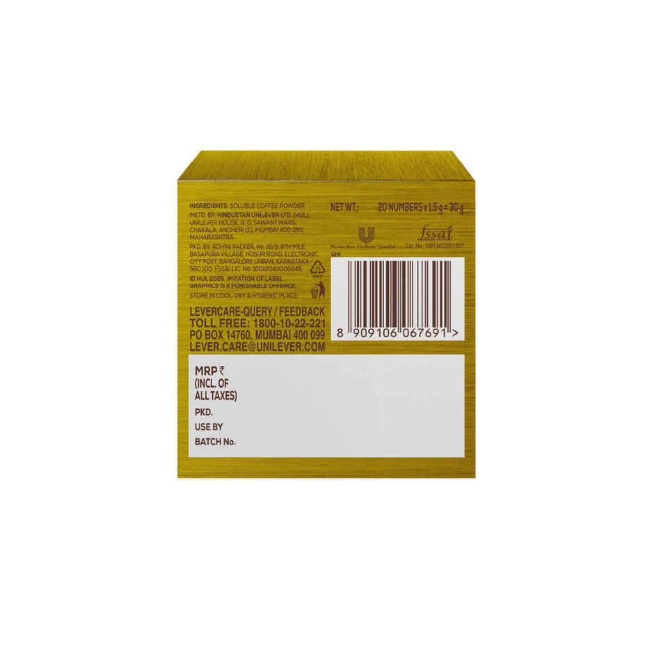 Bru Gold Freeze Dried Sachets