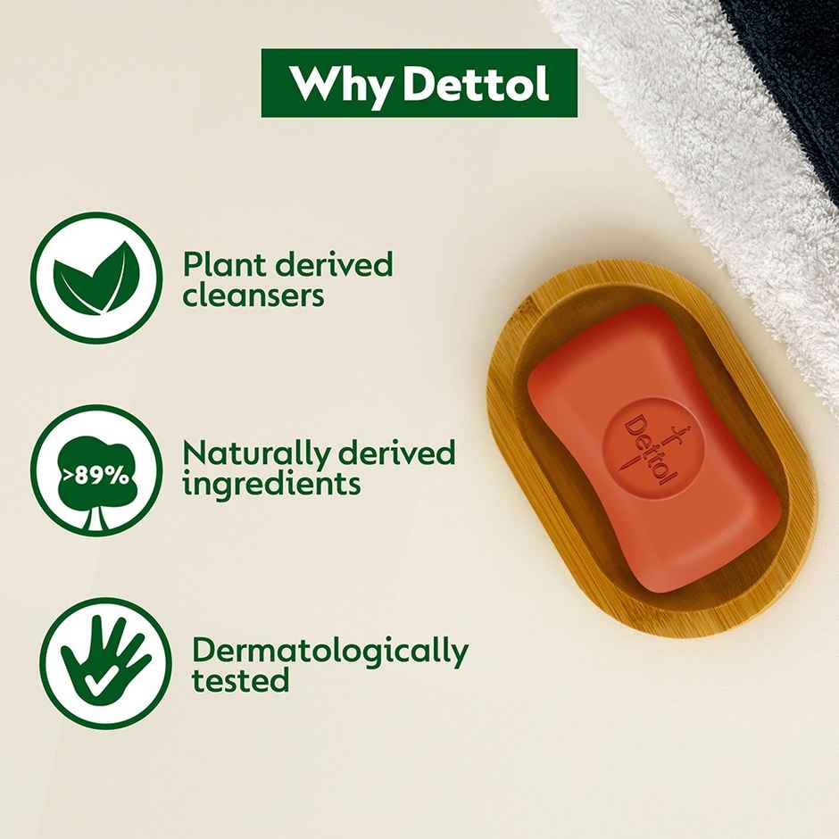 Dettol Original Bathing Soap Bar with 12hr Protective Shield