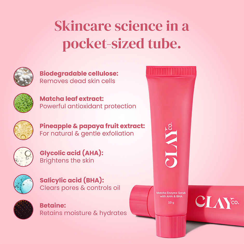 ClayCo Matcha Enzyme Dead Skin Removal Scrub