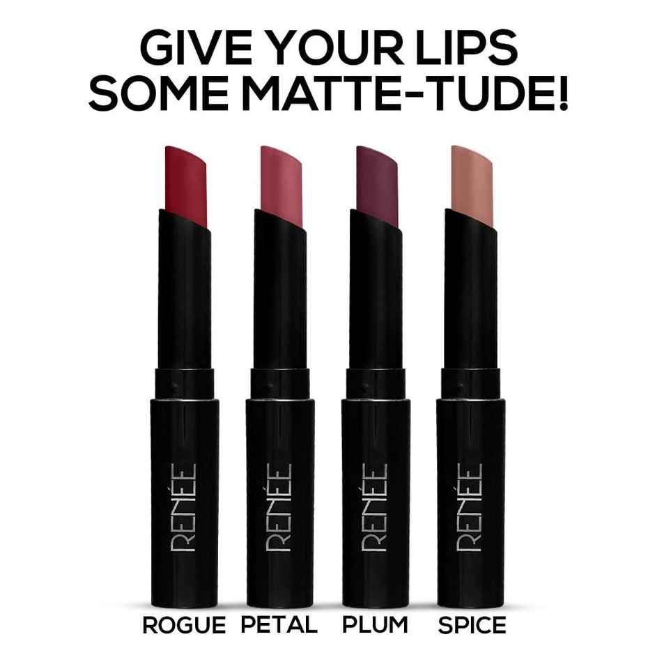 RENEE Very Matte Lipstick | Plum | Matte Finish & Bold Colour