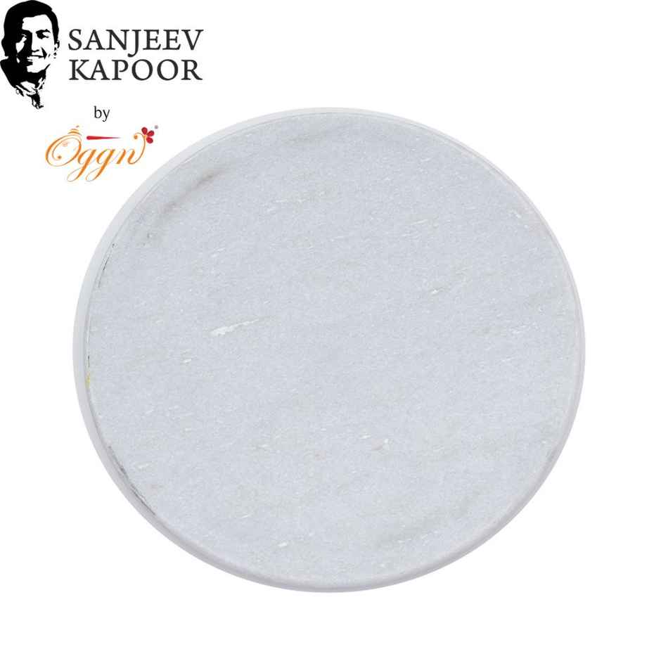 Sanjeev Kapoor by OGGN Marble Chakla/Rolling Pin Board/Roti & Chapati Maker - 9 Inch