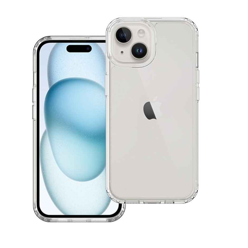 ExpressB for iPhone 15 Plus Case Cover Anti-Scratch Camera Protect Cover PC + TPU Transparent-Clear