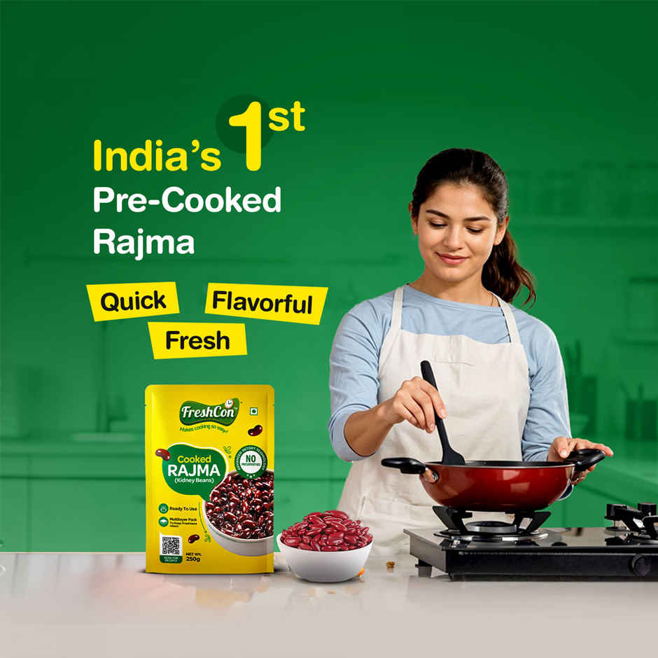 921 Rozana Basmati Rice (1kg) & Freshcon Cooked Rajma | Kidney Beans (250g) Combo