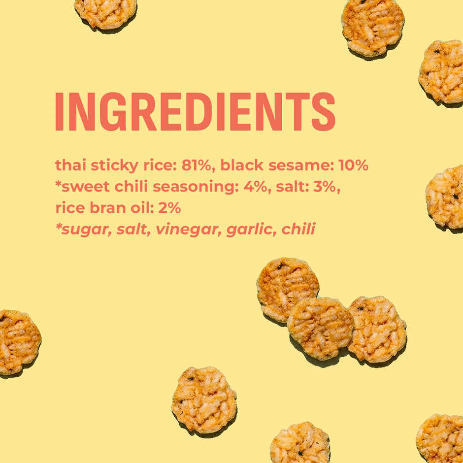 Natch Sweet Chilli Thai Rice Chips | No Palm Oil | Healthy Snacks