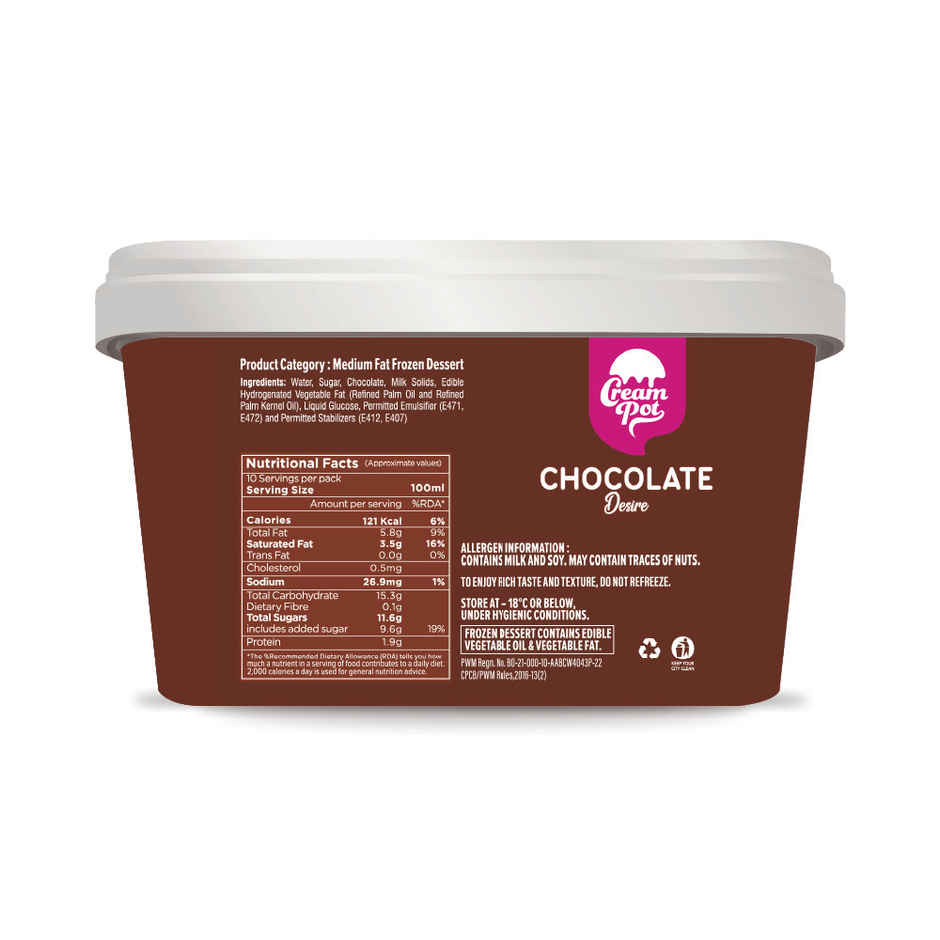 Cream Pot Chocolate Tub Combo