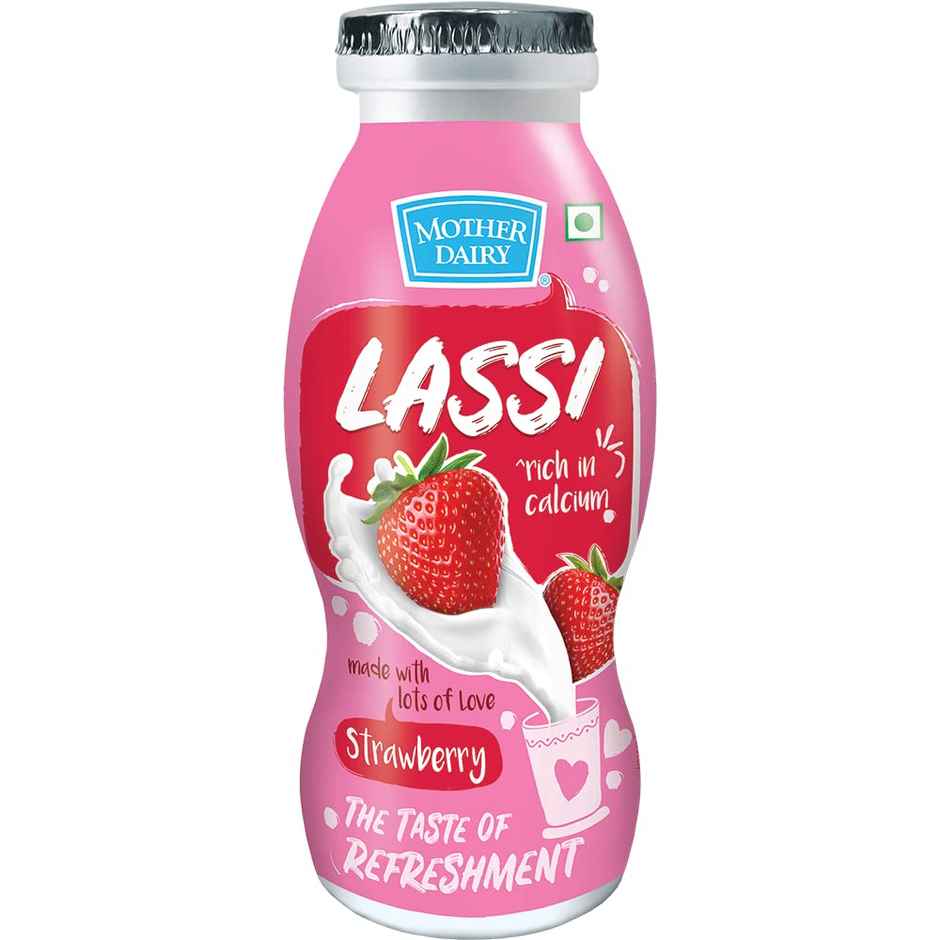 Mother Dairy Strawberry Lassi  Combo 