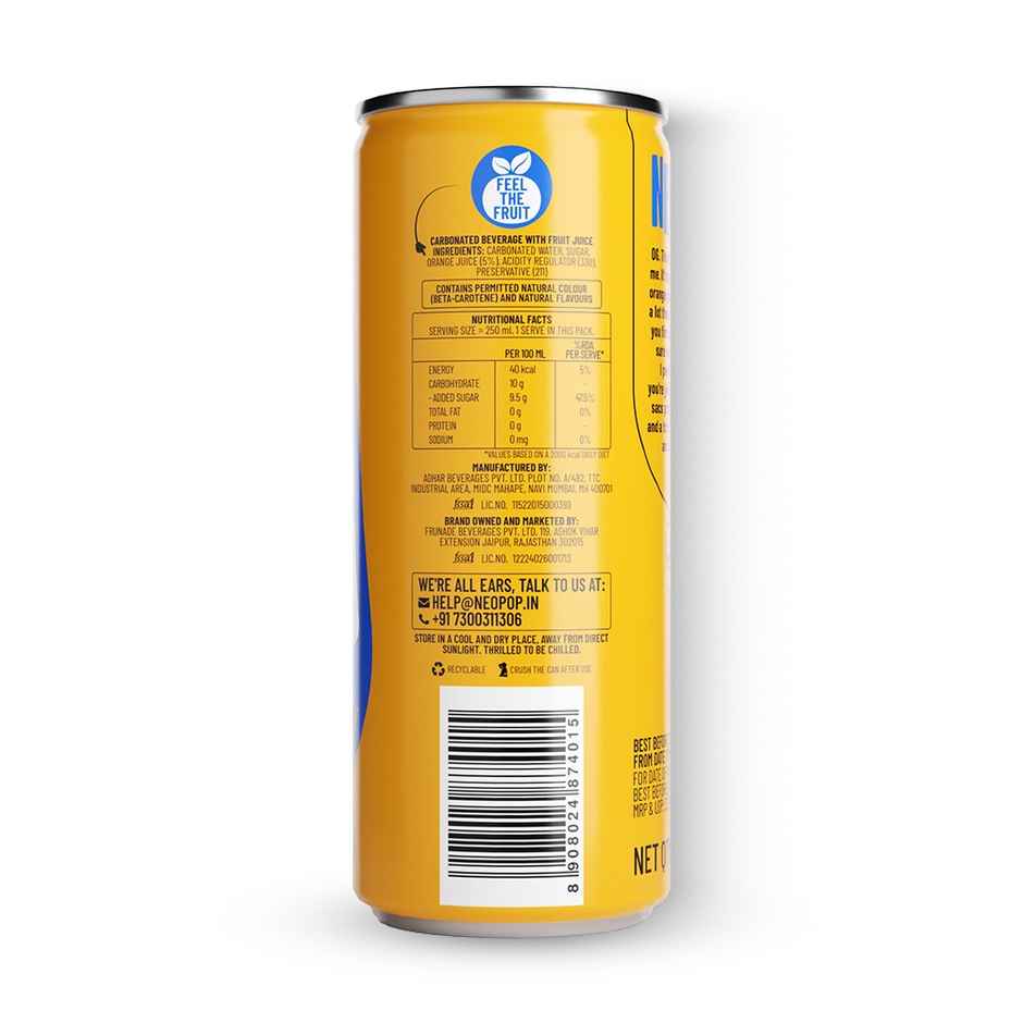 NEOPOP Orange Splash Can