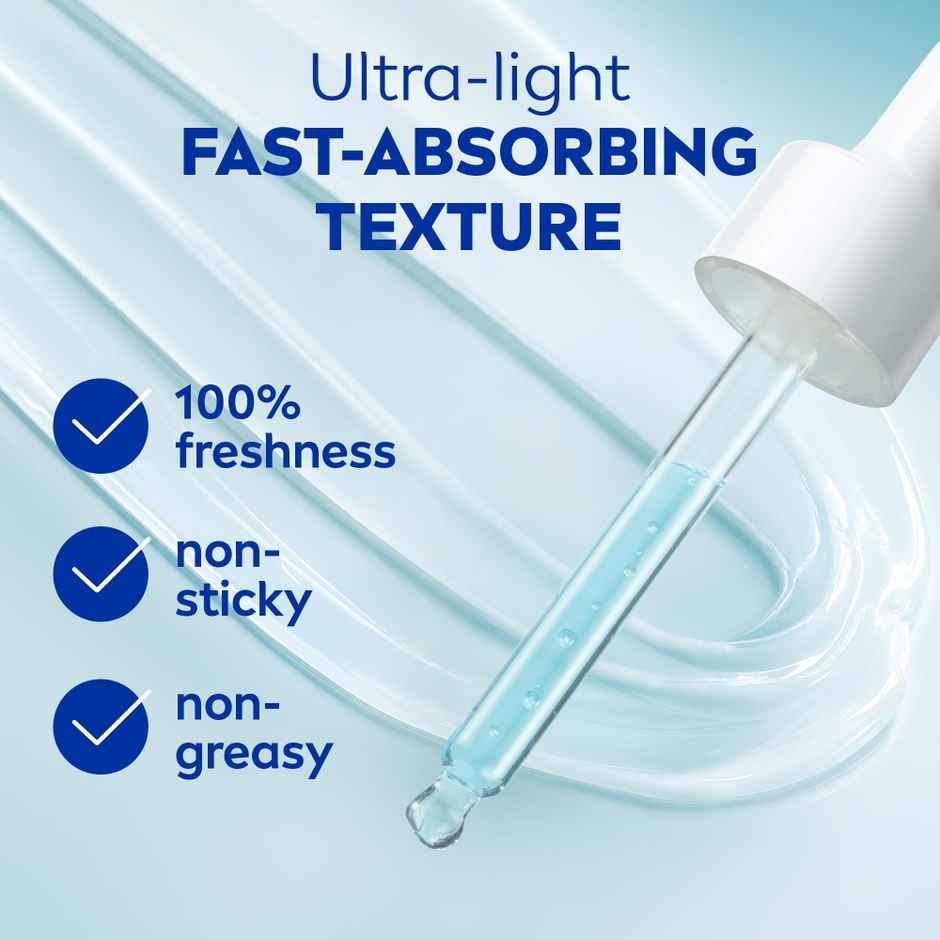NIVEA Soft Gel Moisturizer, Hyaluron & Niacinamide, 100Hr Hydration, Serum Infused Gel