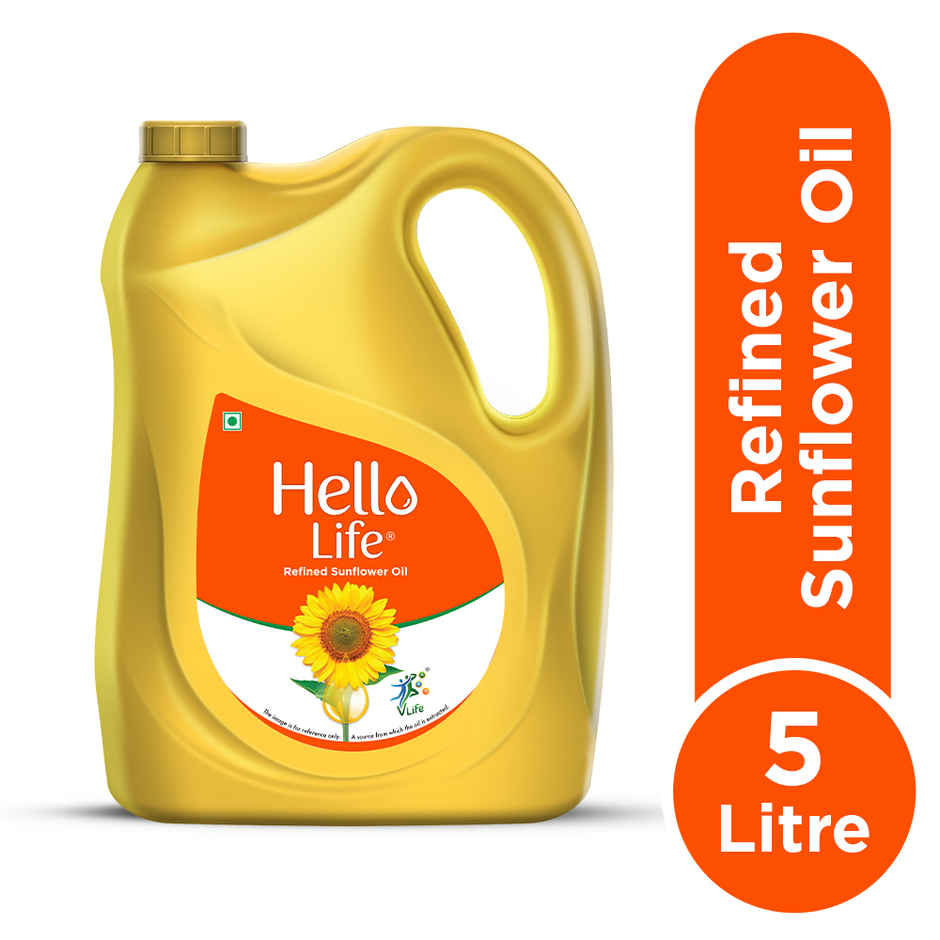 Hello Life Refined Sunflower Cooking Oil | Jar