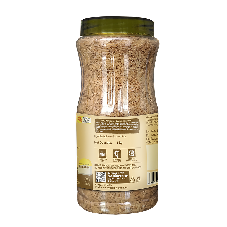 Bharat Organics Traditional Brown Basmati Rice