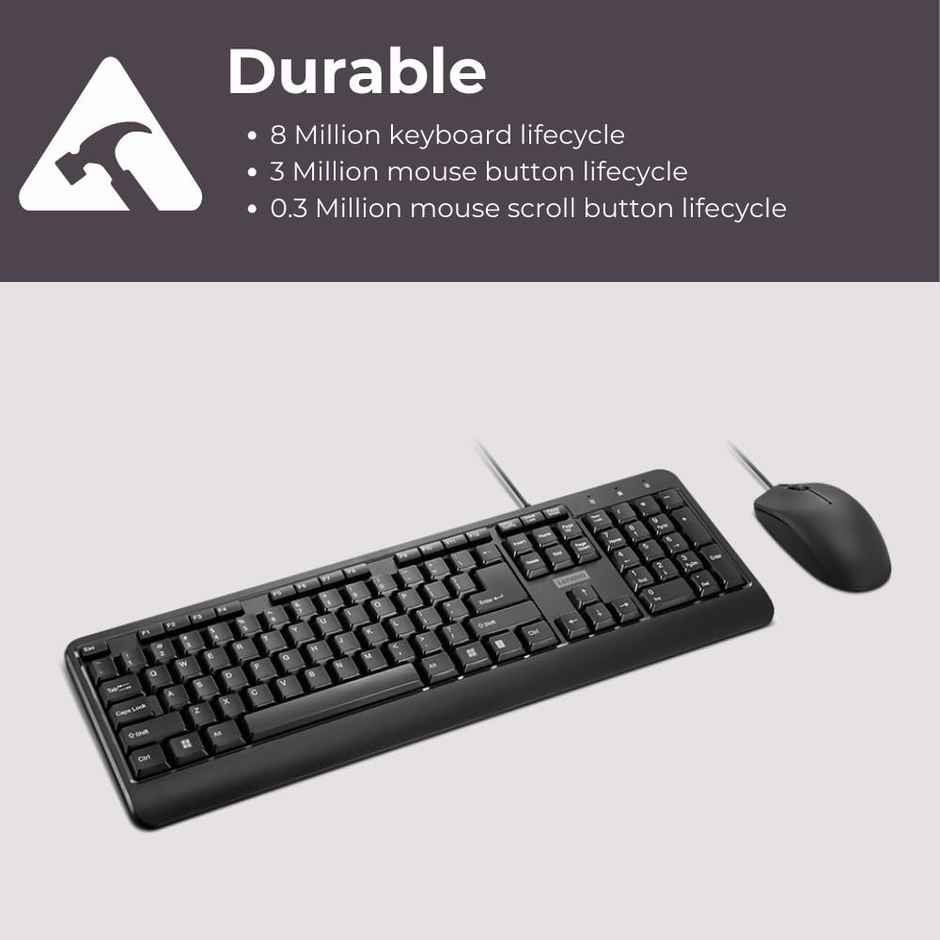 Lenovo 160 Wired Keyboard Mouse Combo