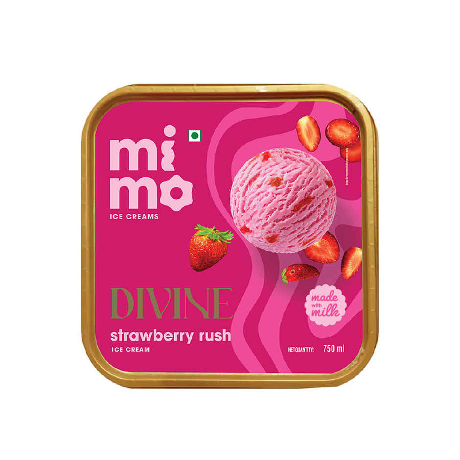 Mimo Strawberry Rush Divine Ice Cream Tub