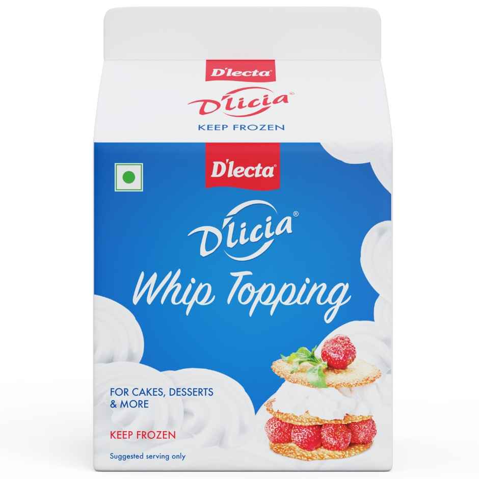 Dlecta Dlicia Whip Topping Bottle | For Cake, Desserts and More