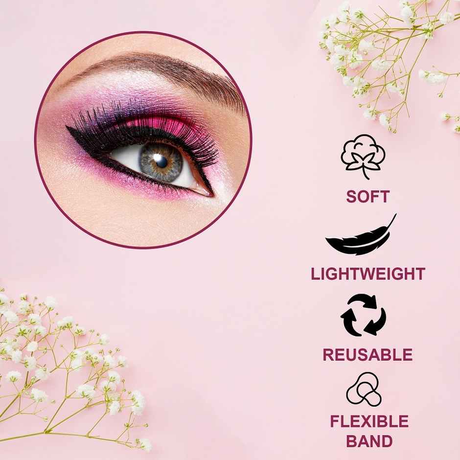 Bronson Professional Pair 6D Long & Natural False Eyelashes | 202