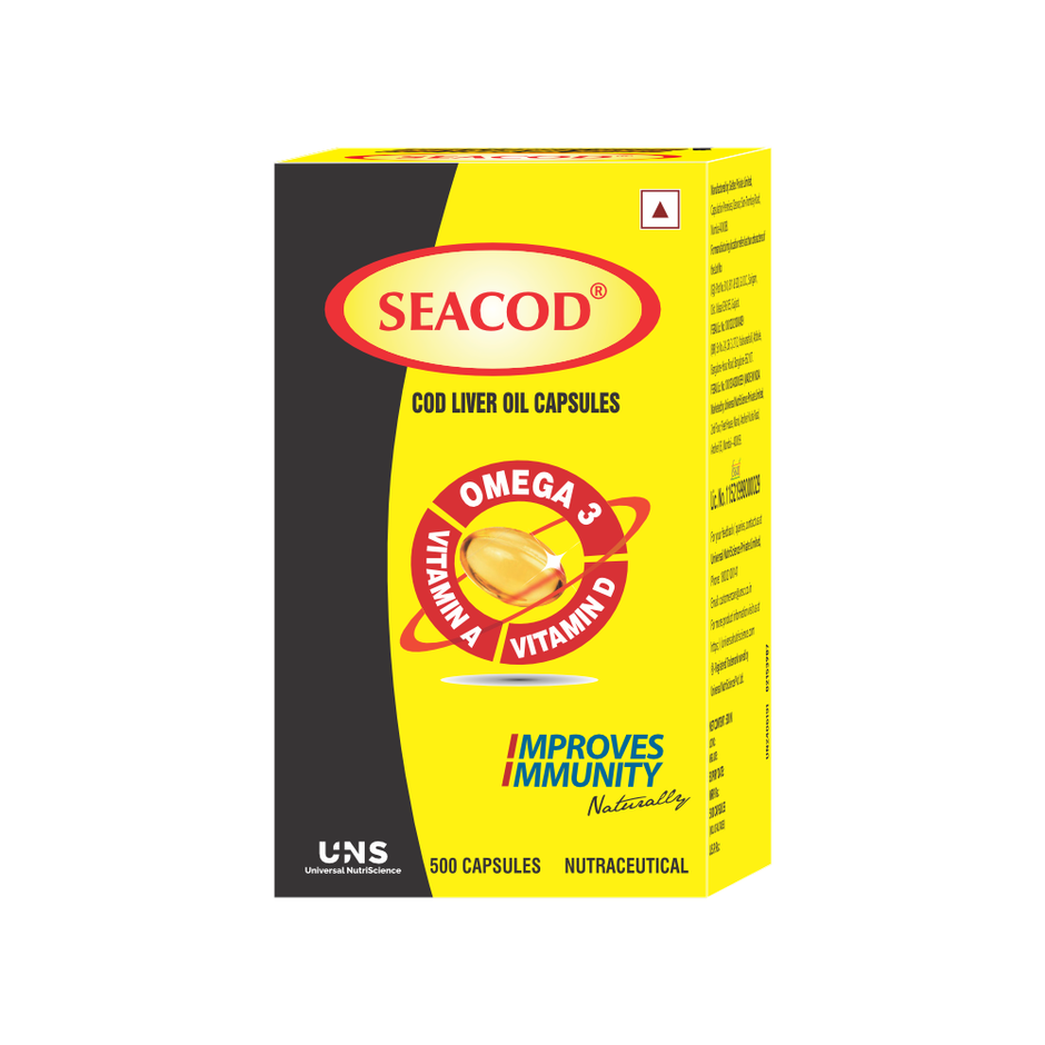 Seacod - Cod Liver Oil Capsules 500 Capsule