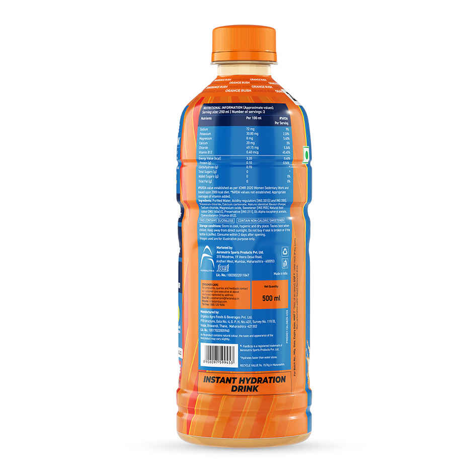 Fast&up Reload Zero Sugar Energy Drink | Refreshing Orange Flavour