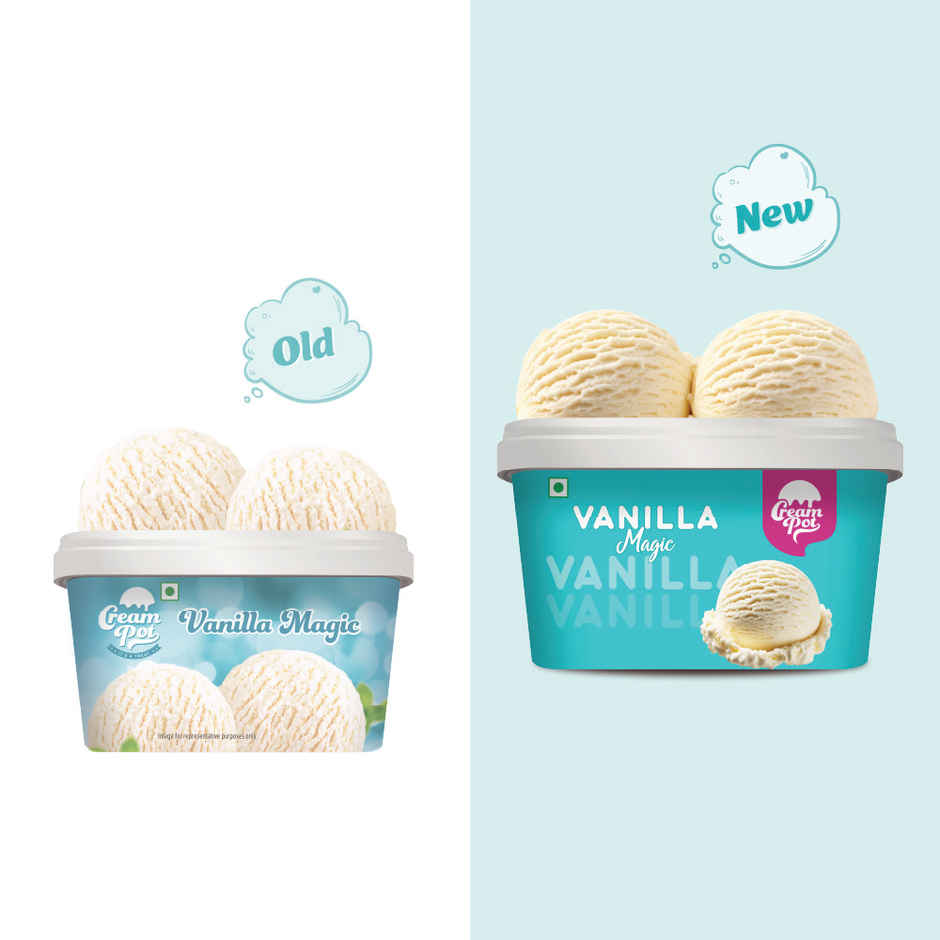 Cream Pot Vanilla Tub | Frozen Dessert Tub