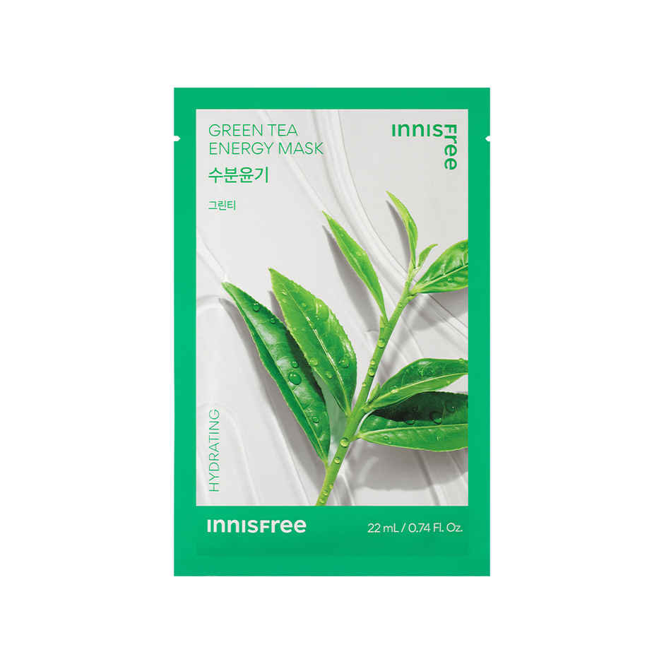 Innisfree Squeeze Energy Sheet Mask - Essence Type - Green Tea