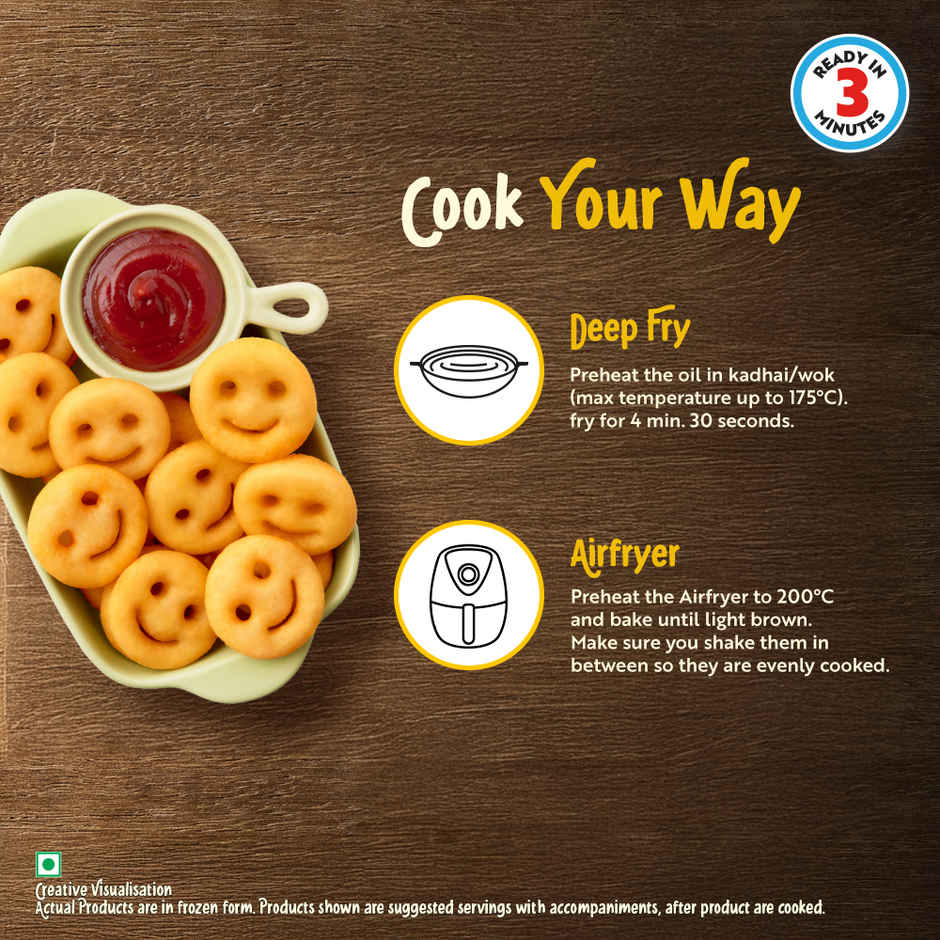 McCain Smiles | Crispy Potato Snacks | No Added Preservatives