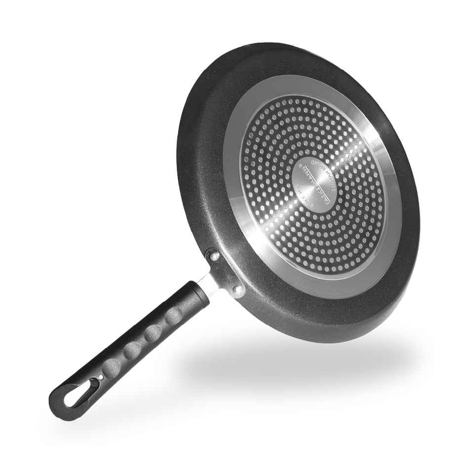 Fackelmann Quartz Nonstick Flat Tawa 25Cm, Induction, German Tech, Paratha, Omelette, Dosa