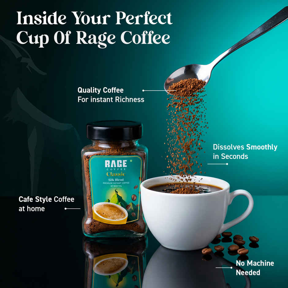 Rage Coffee Silk Blend Classic Instant Coffee