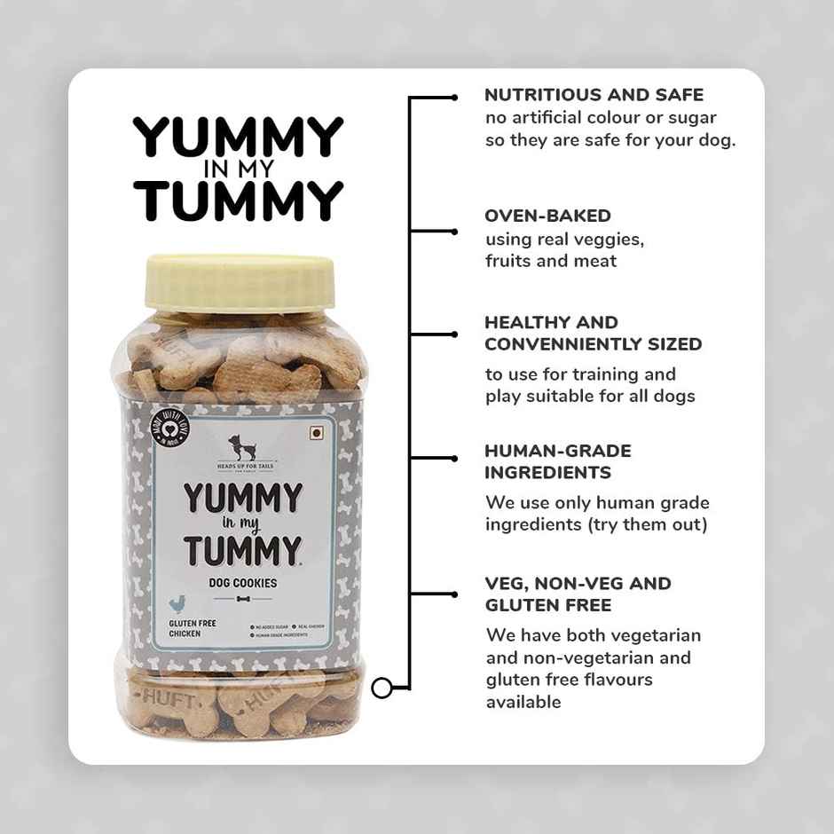 HUFT Yummy In My Tummy Dog Cookies Gluten Free Chicken