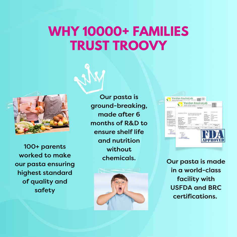 Troovy Healthy High Protein Penne Pasta (No Maida)