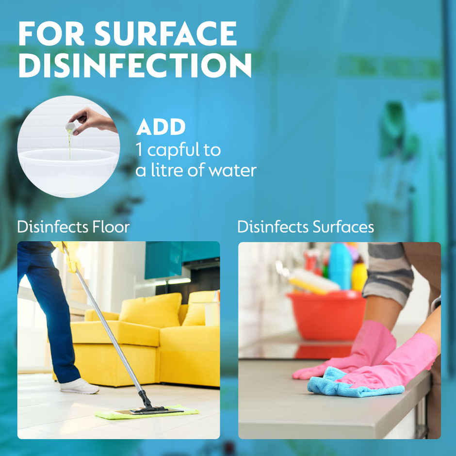 Dettol Liquid Disinfectant -Floor Cleaner, Surface Disinfection, Personal Hygiene - Menthol Cool