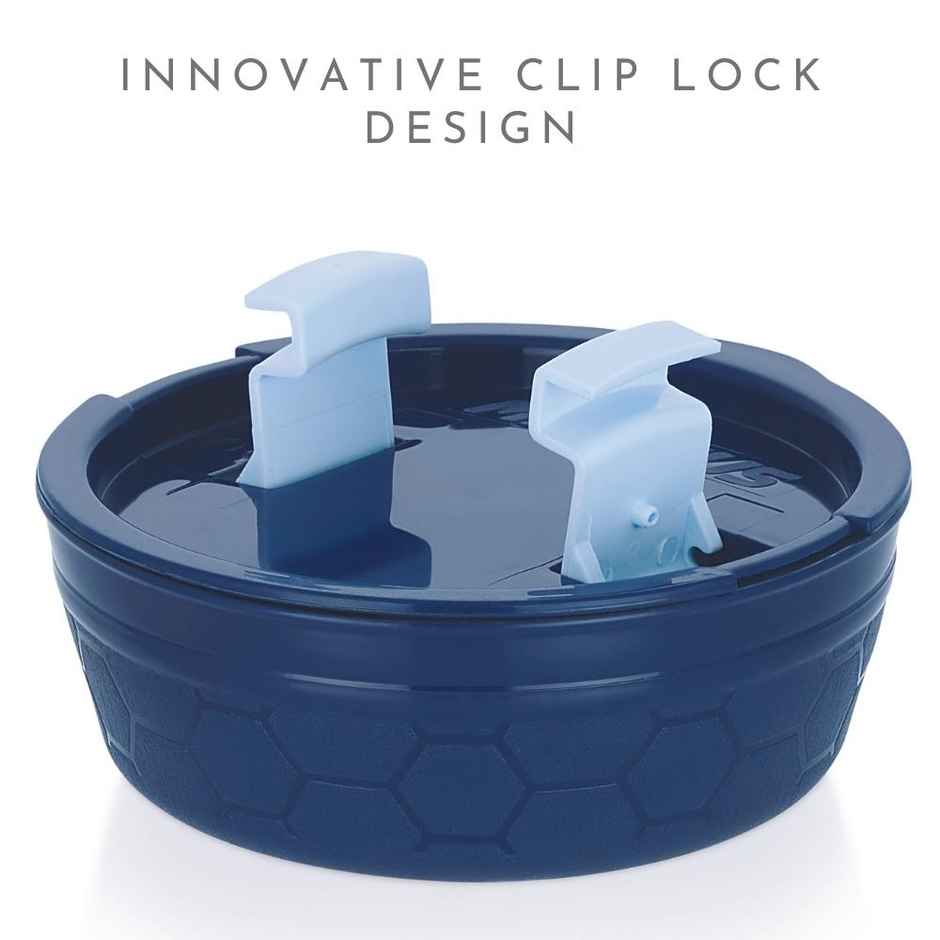 Magnus Microwave Steam Lock Small Container -Blue/Black