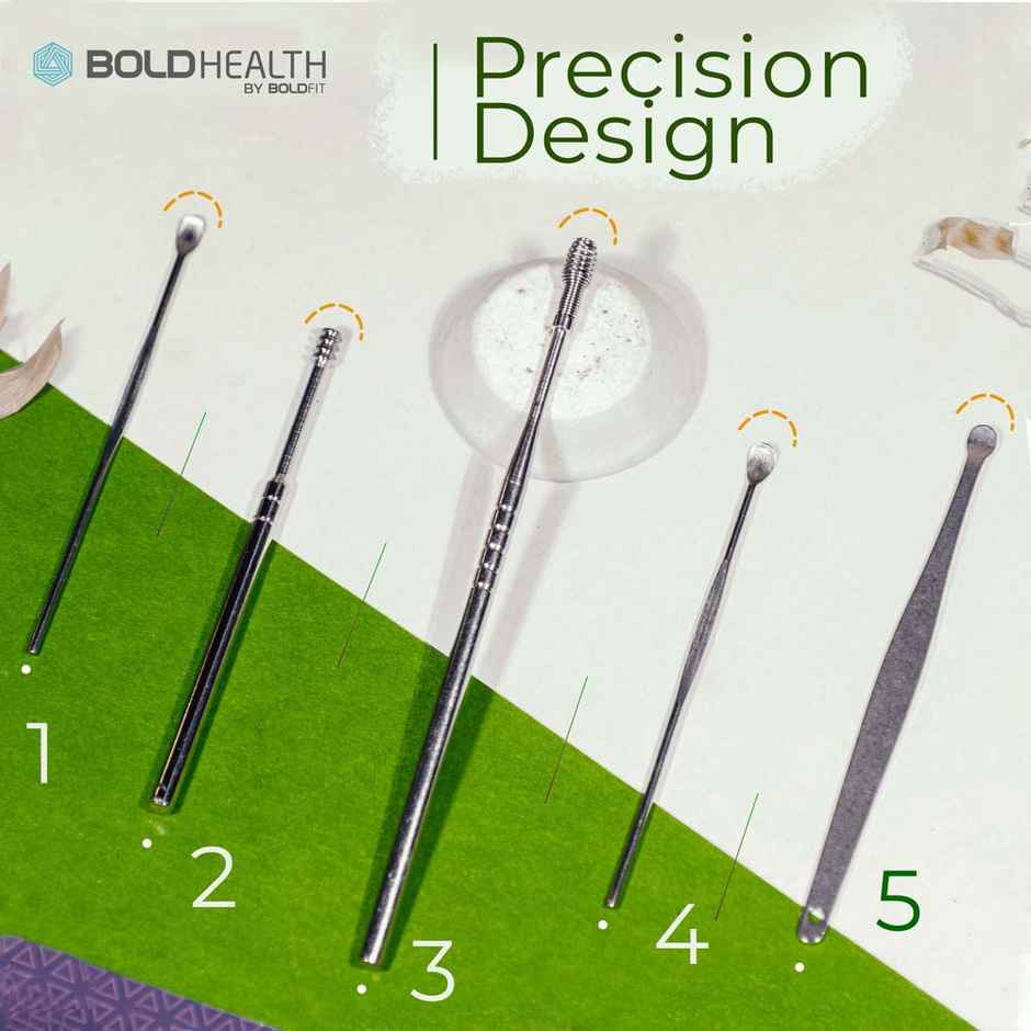 Boldfit Ear Cleaner Tool Kit With Storage Box