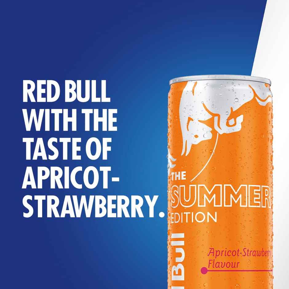 Red Bull Energy Drink The Summer Edition Apricot Strawberry Flavour