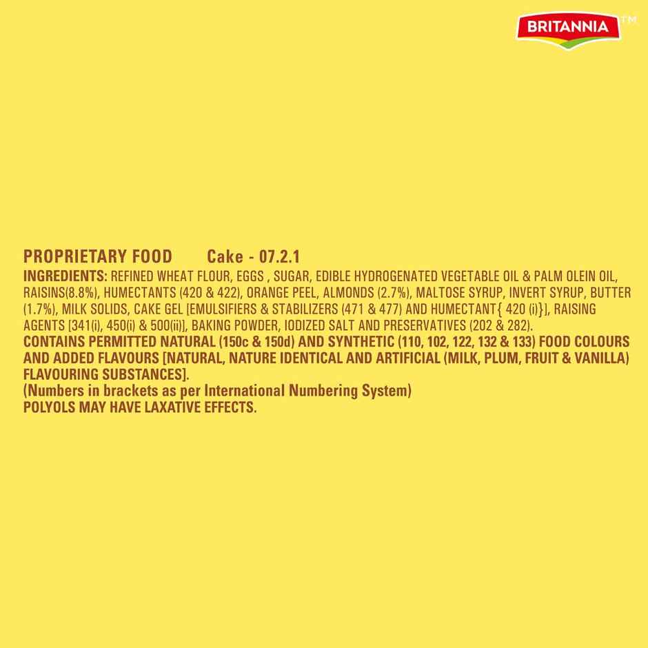 Britannia Romance Cake - Nuts & Raisin