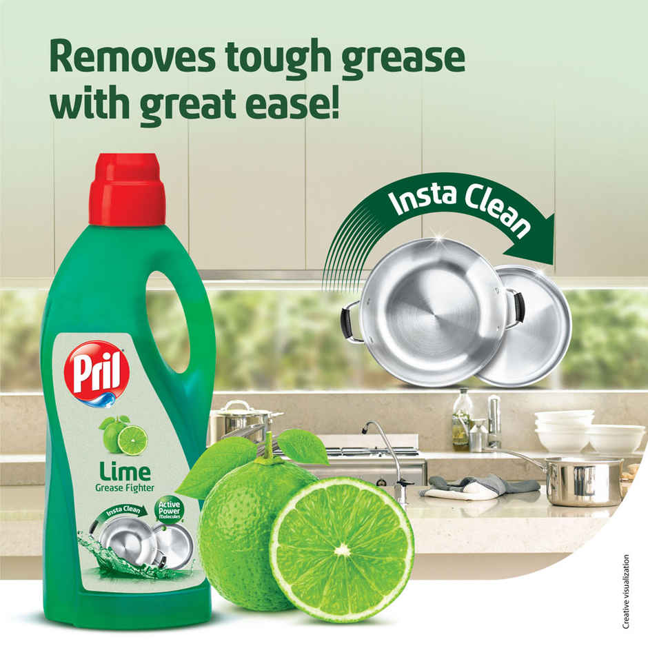 Pril Lime Dishwash Liquid Detergent