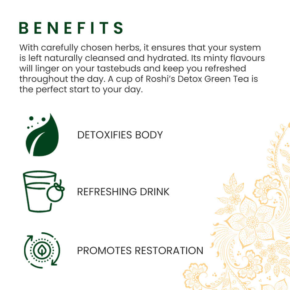 Roshi Detox Moroccan Mint & Tulsi Green Tea