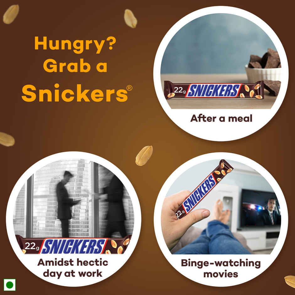 Snickers Peanut Filled Chocolate Bar Loaded with Delicious Roasted Peanuts Combo