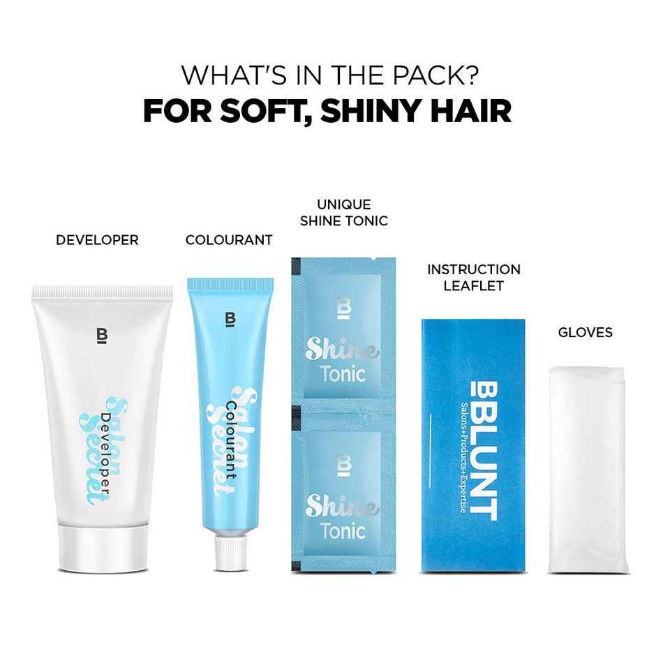 Bblunt Salon Secret High Shine Creme Hair Colour Black Natural Black