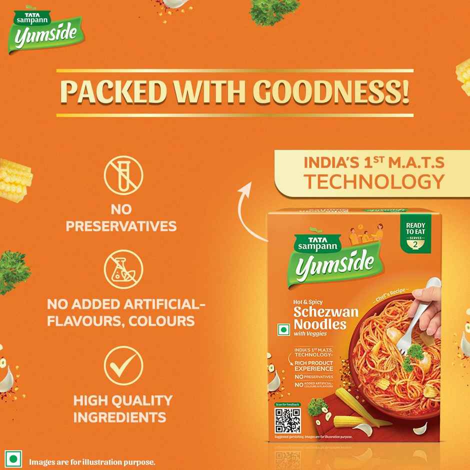 Tata Sampann Yumside Veg Schezwan Noodles - Ready to Eat