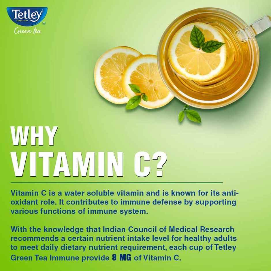 Tetley Lemon And Honey Green Tea