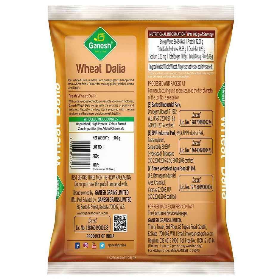 Ganesh Wheat Dalia Combo