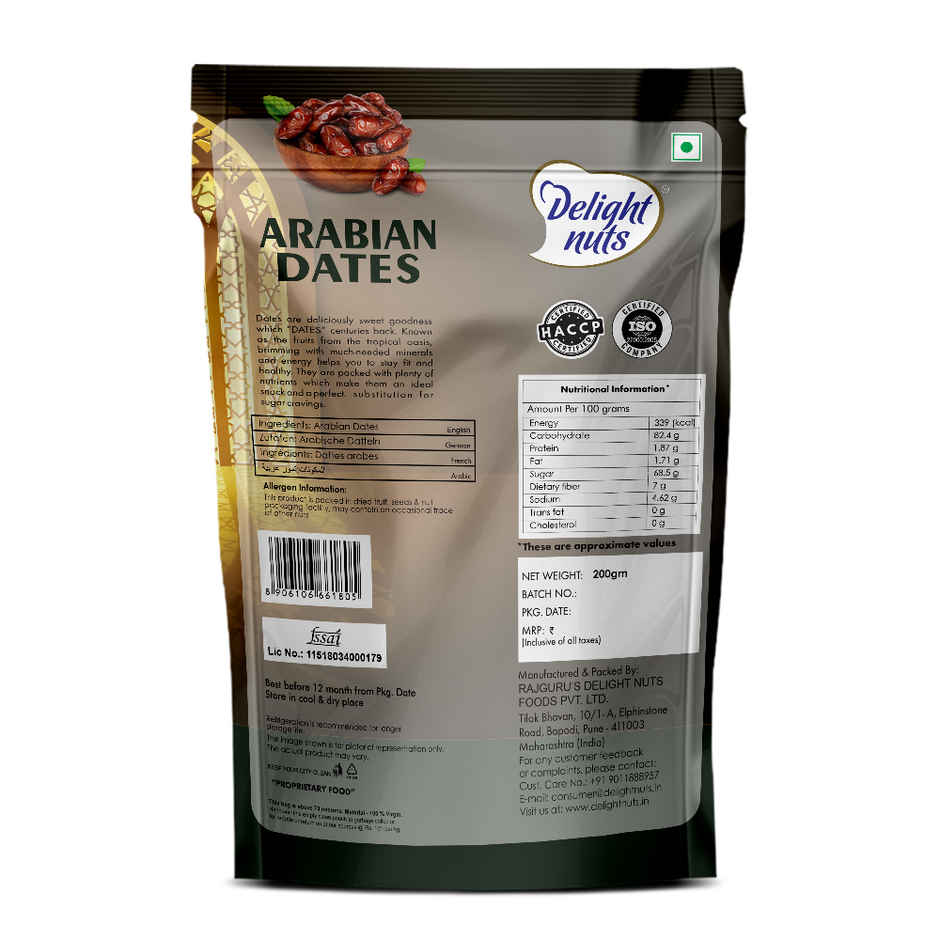 Delight Nuts Arabian Dates- Premium Quality