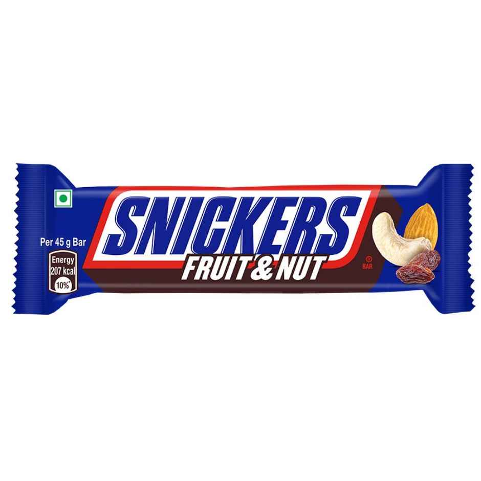 Snickers Chocolate Bar - Fruit & Nut Flavour