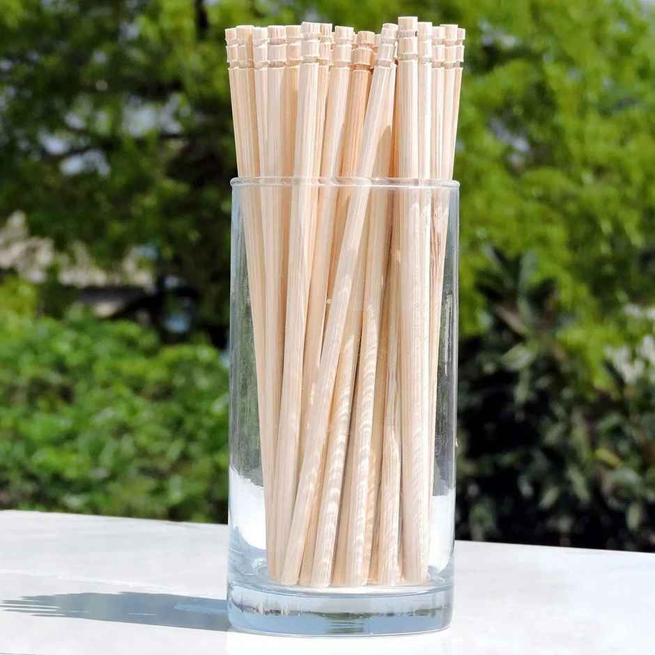Wooden Cocktail Stirrer - 20 Cm X 5 Mm, Extra Thick, With Groove - Pack Of 25
