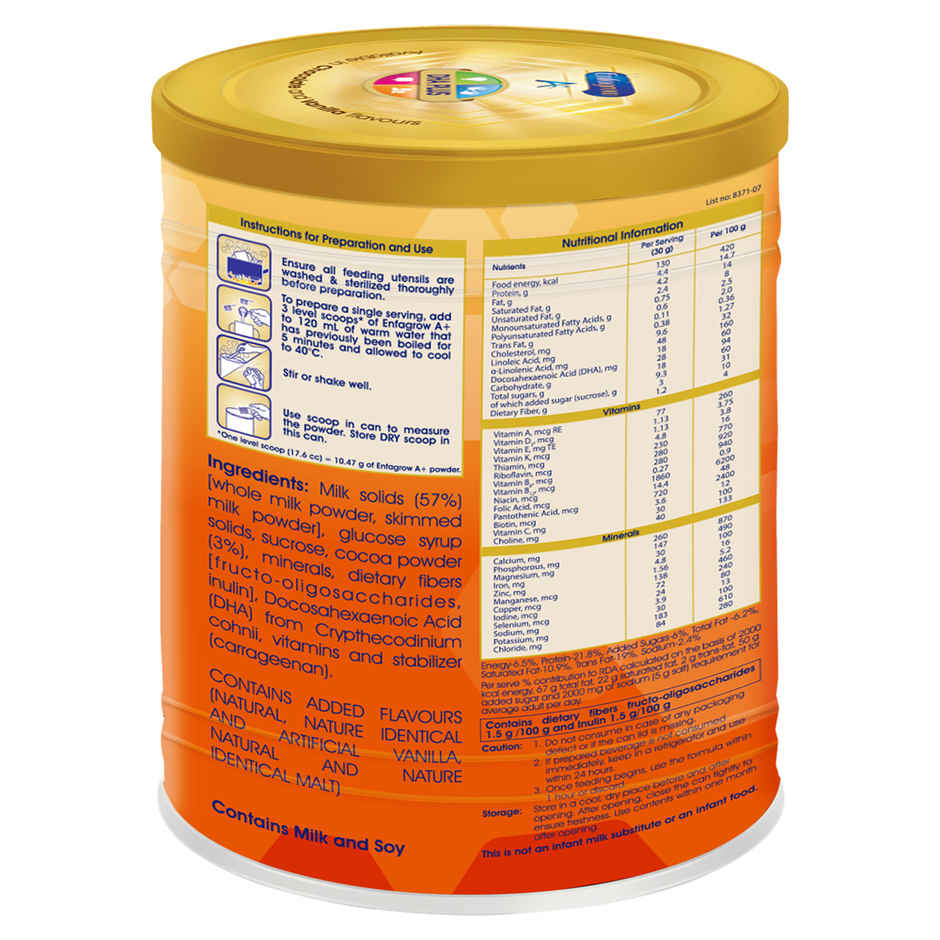 Enfagrow A+ Nutritional Milk Powder Health Drink for Children (3-6 years) Chocolate