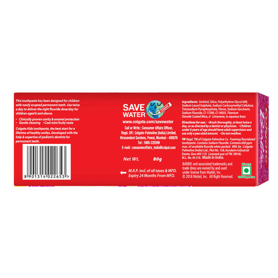 Colgate Kids Toothpaste - 6+ Years, Strawberry Flavour