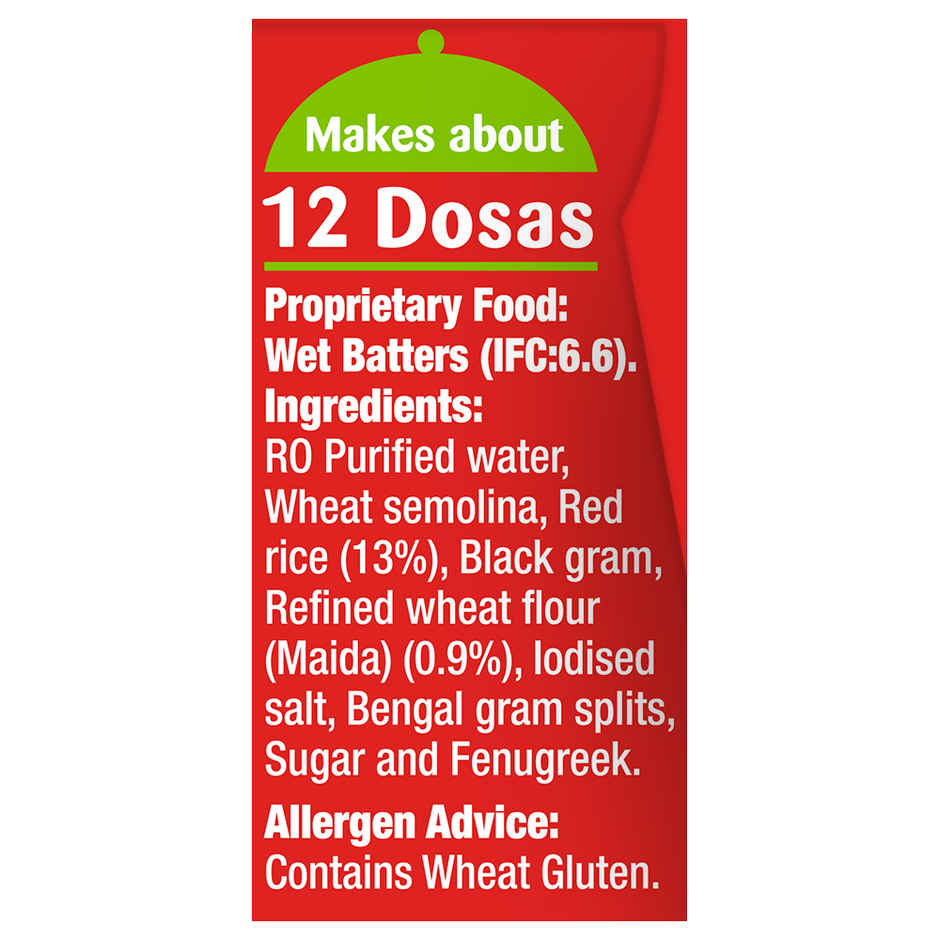 MTR Minute Fresh Red Rice Dosa Batter