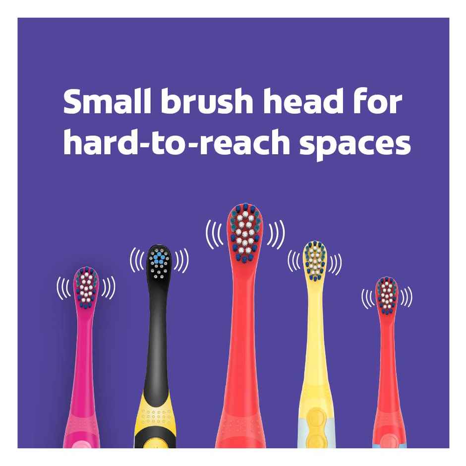 Colgate Batman Toothbrush For Kids, Battery Powered Electric Toothbrush, Age 3+, Kids Toothbrush With Extra Soft Bristles And Slim Handle, Includes Replaceable Batteries