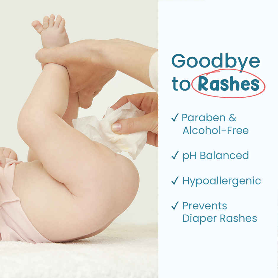 Mother Sparsh Baby Wipes (98% Water Based)