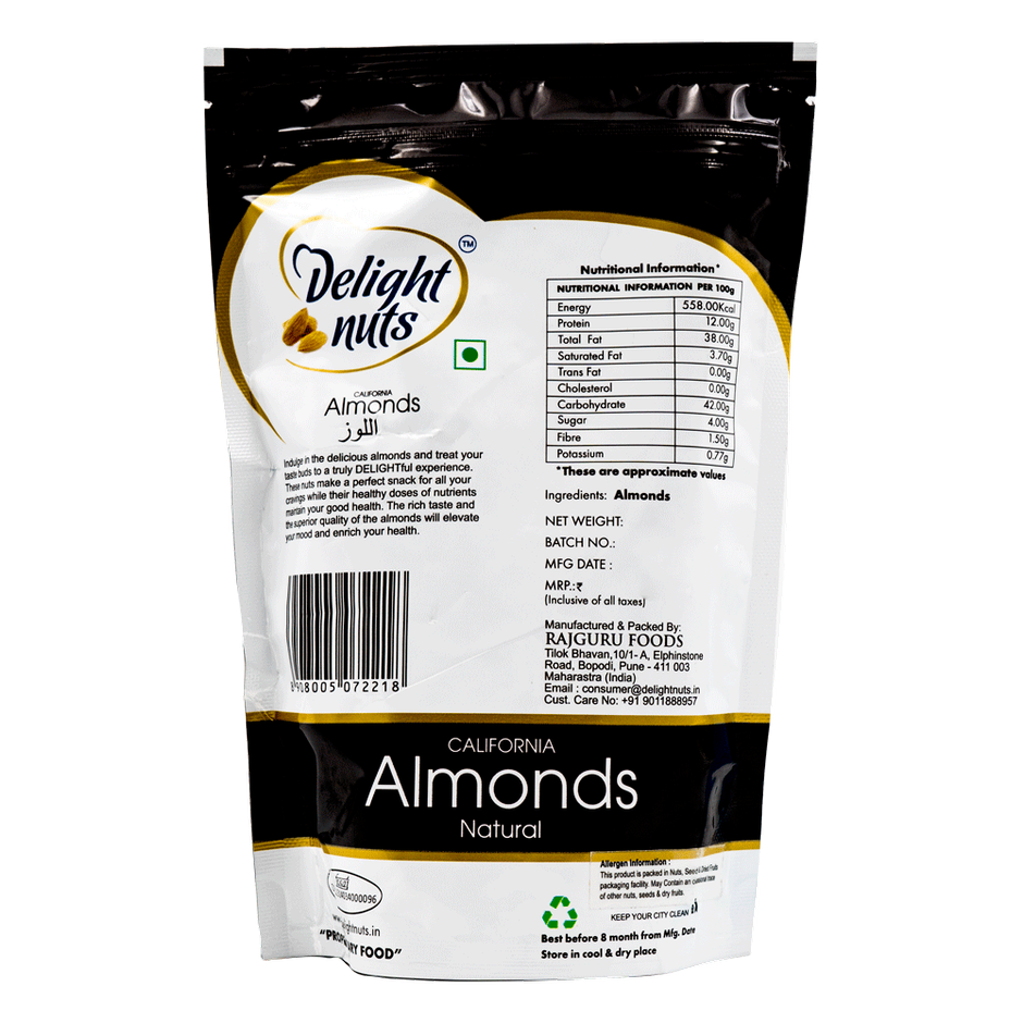 Delight Nuts Almond Natural 